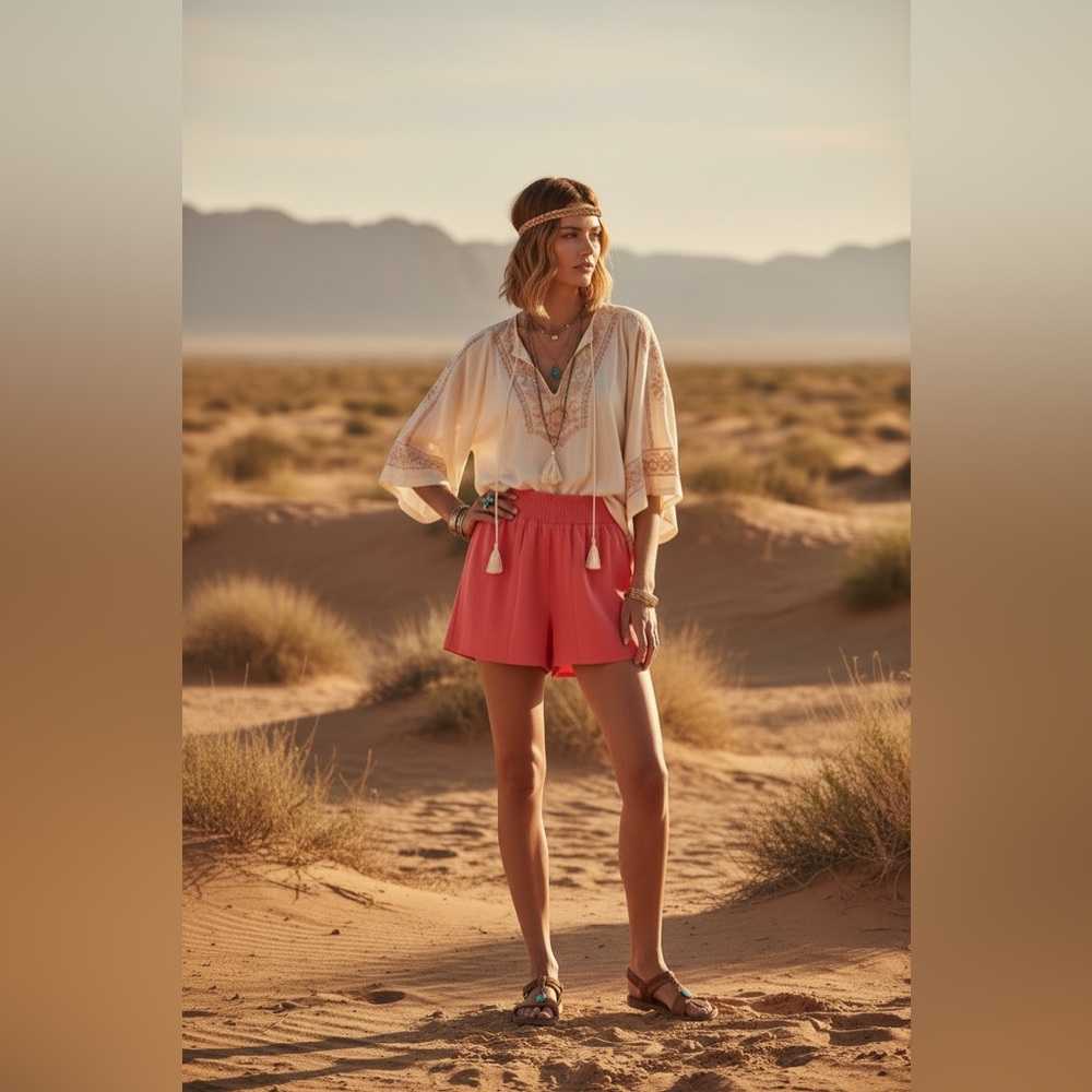 LuLaRoe Yvett Smocked Waist Shorts
